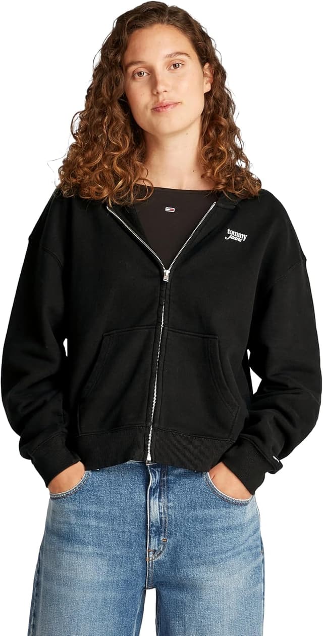سویشرت زنانه Tommy Hilfiger لوگودار زیپدار مدل TJW BXY SCRIPT LOGO ZIP THRU سویشرت زنانه Tommy Hilfiger لوگودار زیپدار مدل TJW BXY SCRIPT LOGO ZIP THRU