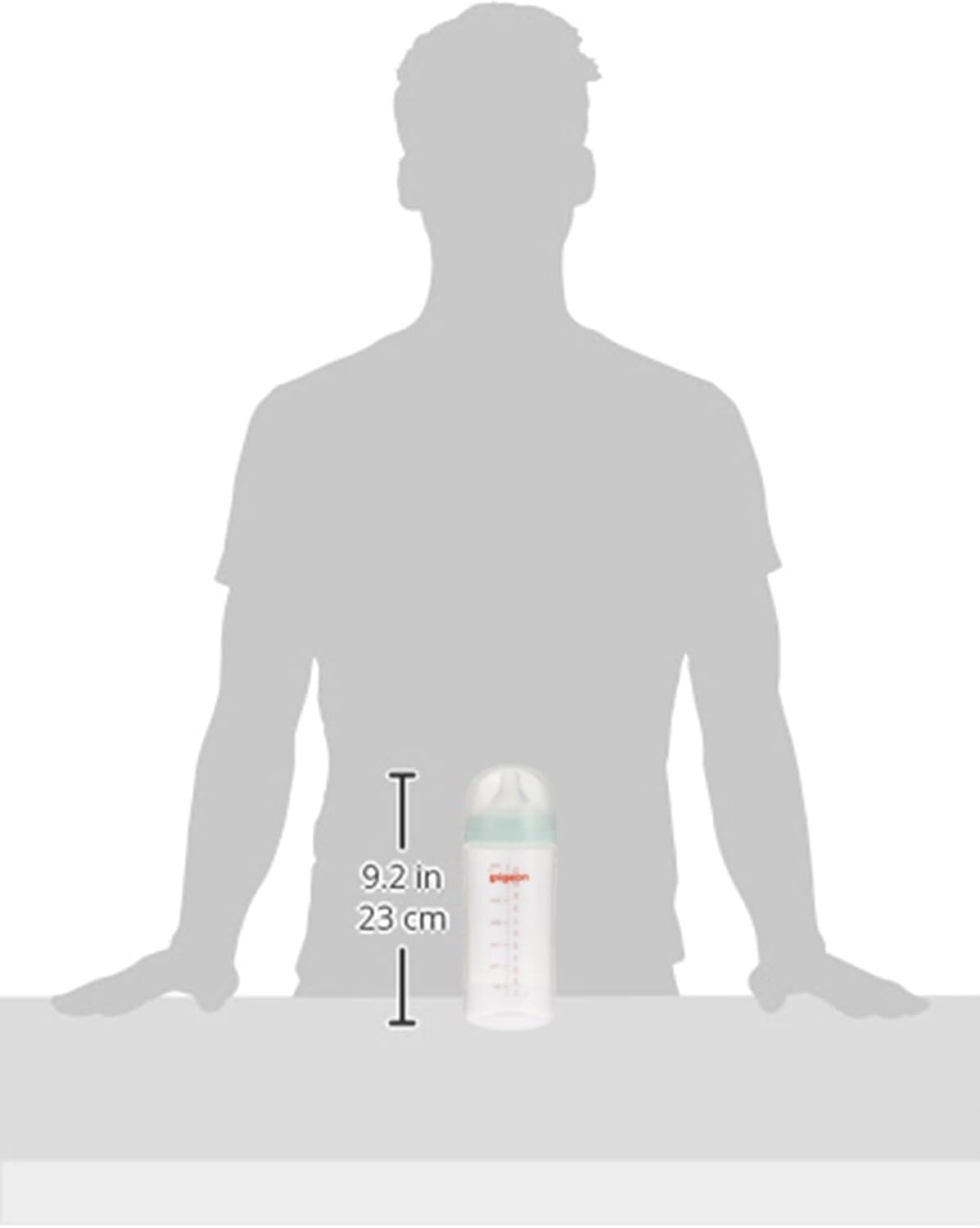 شیشه شیر Pigeon Softouch Peristaltic PLUS گردن پهن نیپل بزرگ 330ml بدون BPA شیشه شیر Pigeon Softouch Peristaltic PLUS گردن پهن نیپل بزرگ 330ml بدون BPA