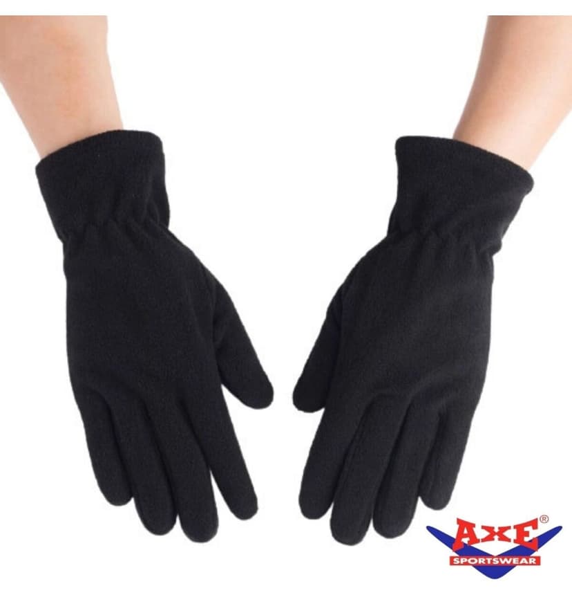 دستکش زنانه AXE SPORTSWEAR زمستانی مشکی بند کشی با پارچه پلار ترمال دستکش زنانه AXE SPORTSWEAR زمستانی مشکی بند کشی با پارچه پلار ترمال