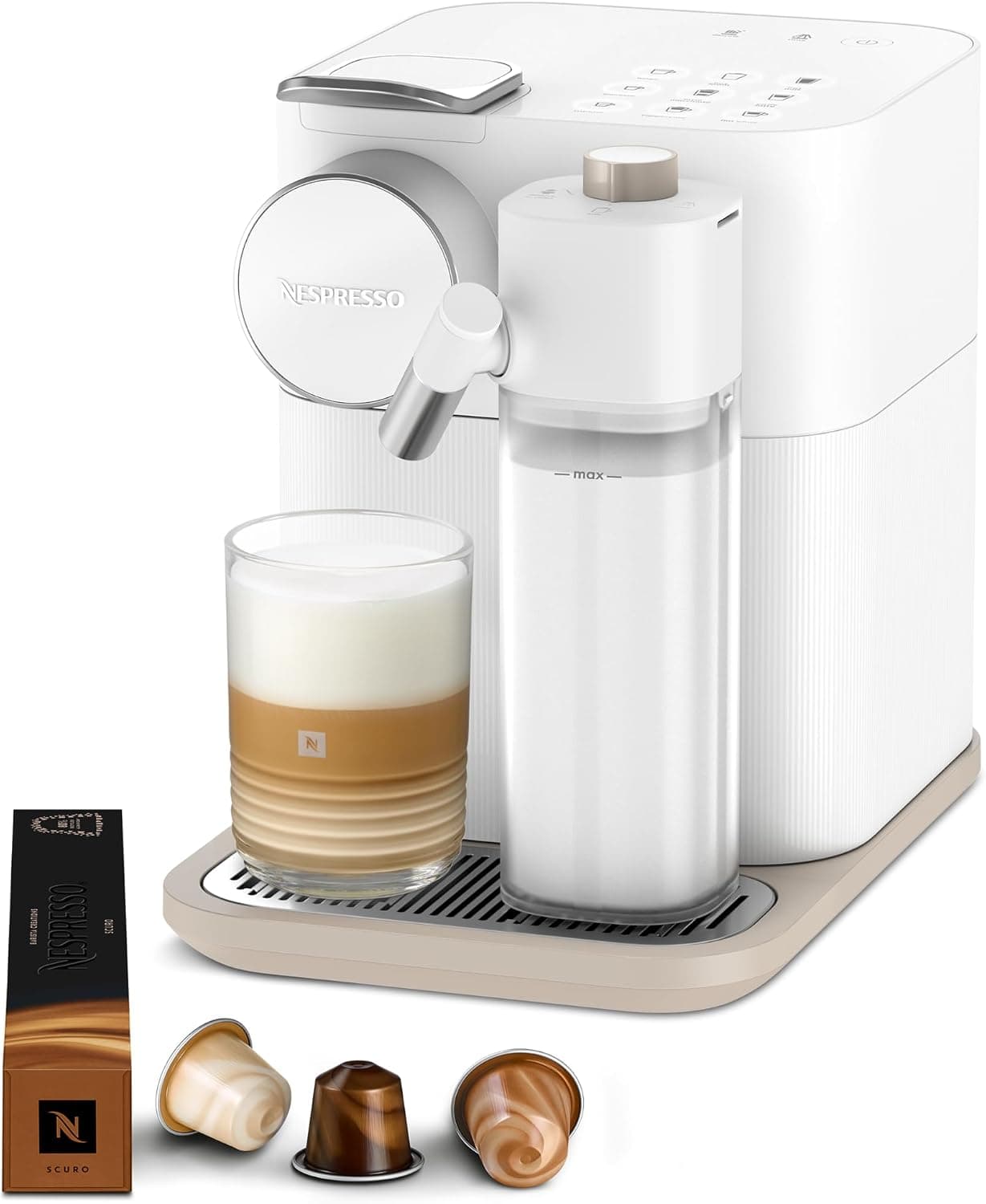 دستگاه قهوهساز Nespresso Gran Lattissima با فومساز خودکار شیر مشکی نسخه امارات دستگاه قهوهساز Nespresso Gran Lattissima با فومساز خودکار شیر مشکی نسخه امارات