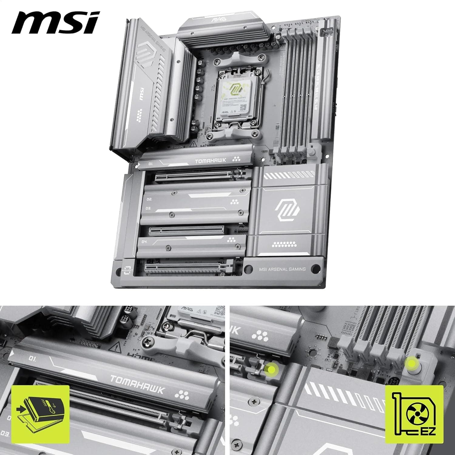مادربرد MSI سوکت AM5 ATX مدل MAG X870E TOMAHAWK MAX WIFI مادربرد MSI سوکت AM5 ATX مدل MAG X870E TOMAHAWK MAX WIFI