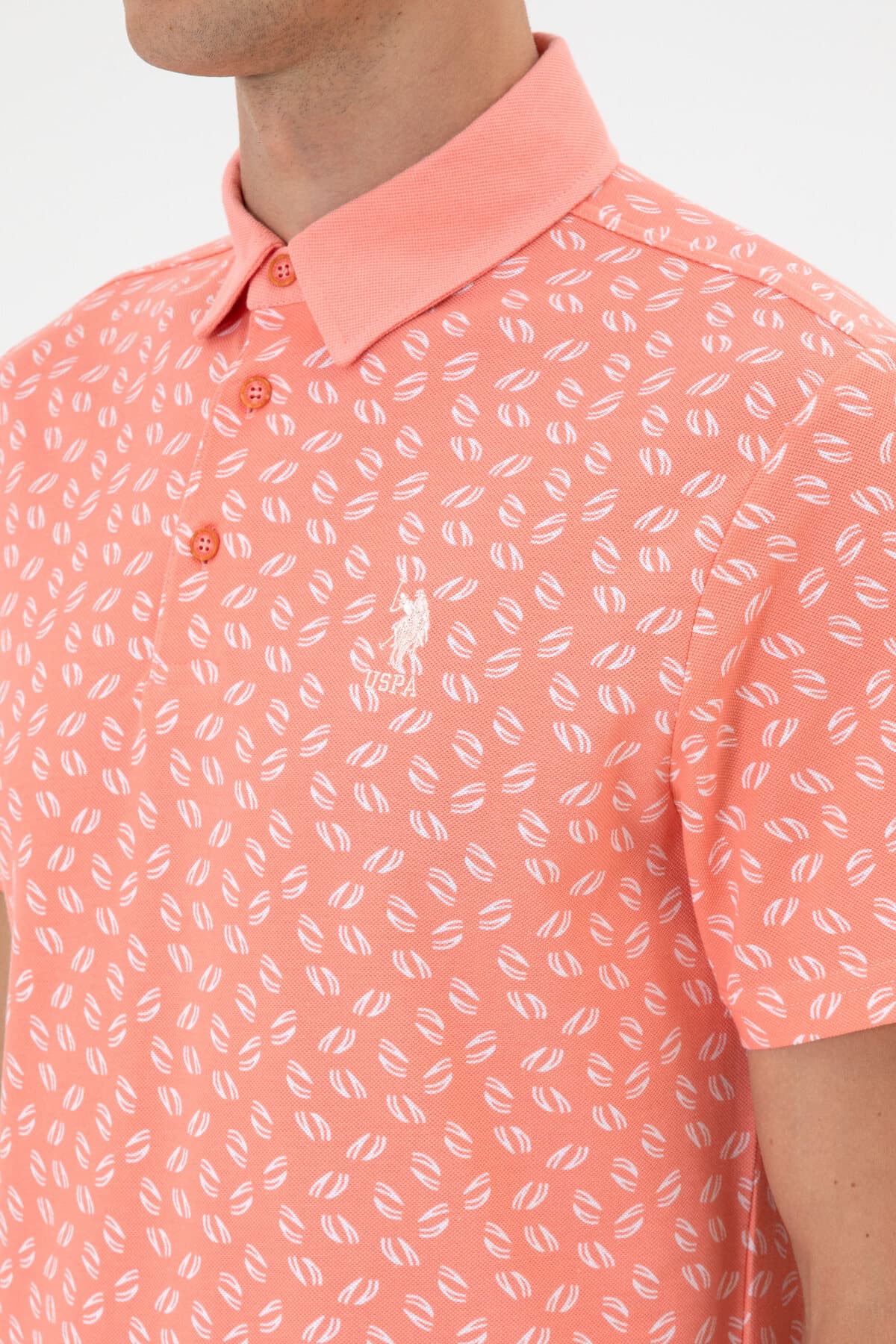 تیشرت مردانه U.S. Polo Assn. صورتی فیت معمولی یقه پولو مدل 50300385-VR041 تیشرت مردانه U.S. Polo Assn. صورتی فیت معمولی یقه پولو مدل 50300385-VR041
