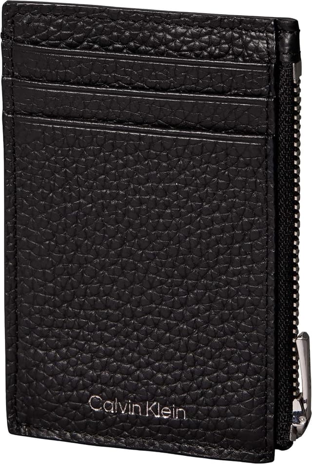 کارتخوار مردانه Calvin Klein با زیپ مشکی FOIL EMBOSS N/S OS کارتخوار مردانه Calvin Klein با زیپ مشکی FOIL EMBOSS N/S OS
