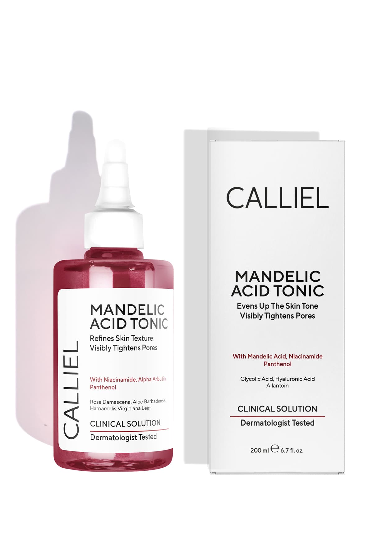 تونر اسید ماندلیک CALLİEL یکدستکننده رنگ پوست و جمعکننده منافذ 200 Ml تونر اسید ماندلیک CALLİEL یکدستکننده رنگ پوست و جمعکننده منافذ 200 Ml