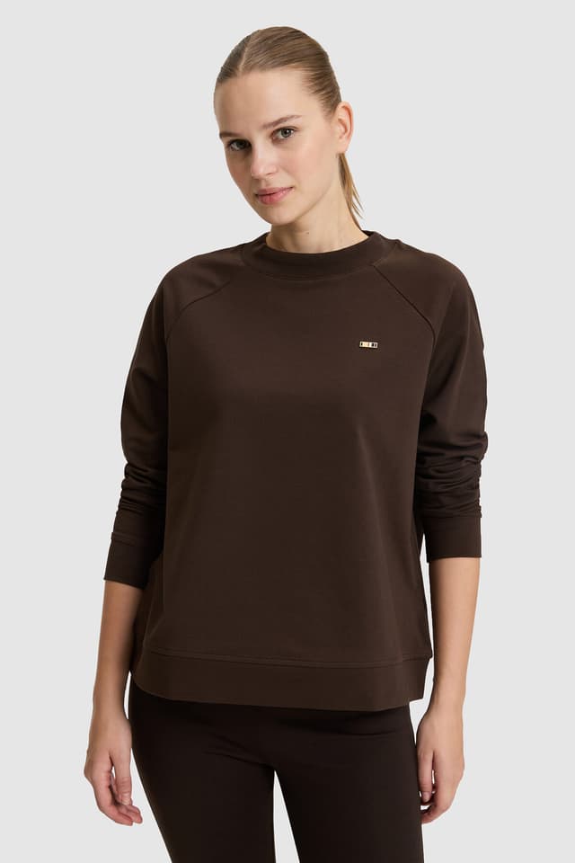 سویشرت زنانه U.S. Polo Assn. قهوهای تیره ساده مدل 50328980-VR084 سویشرت زنانه U.S. Polo Assn. قهوهای تیره ساده مدل 50328980-VR084