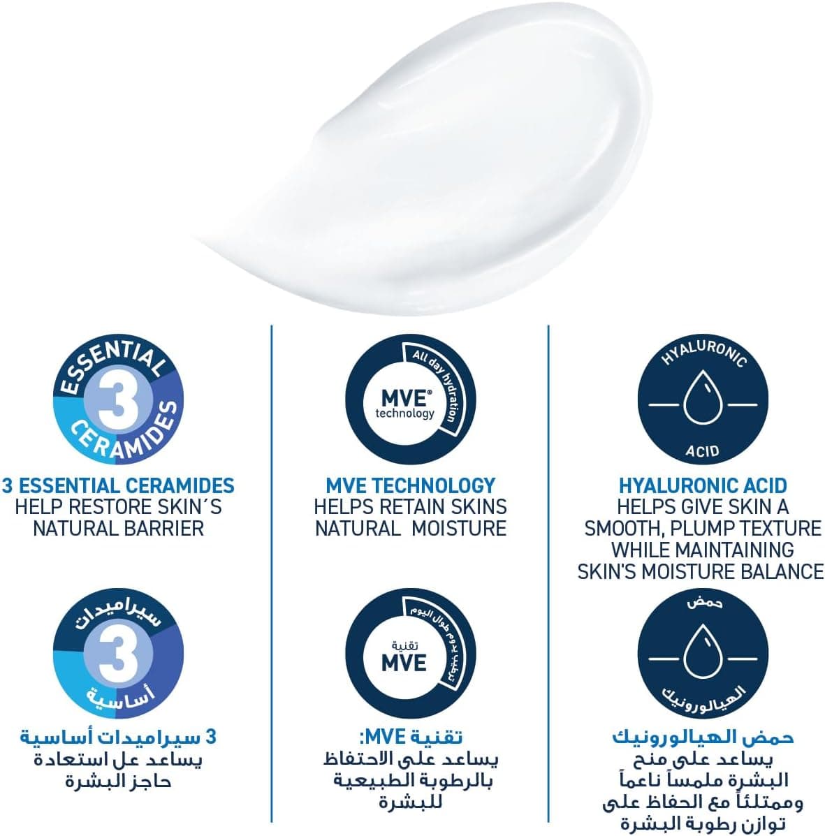 کرم مرطوب کننده CeraVe پوست خشک تا خیلی خشک با Hyaluronic Acid 50 ml کرم مرطوب کننده CeraVe پوست خشک تا خیلی خشک با Hyaluronic Acid 50 ml