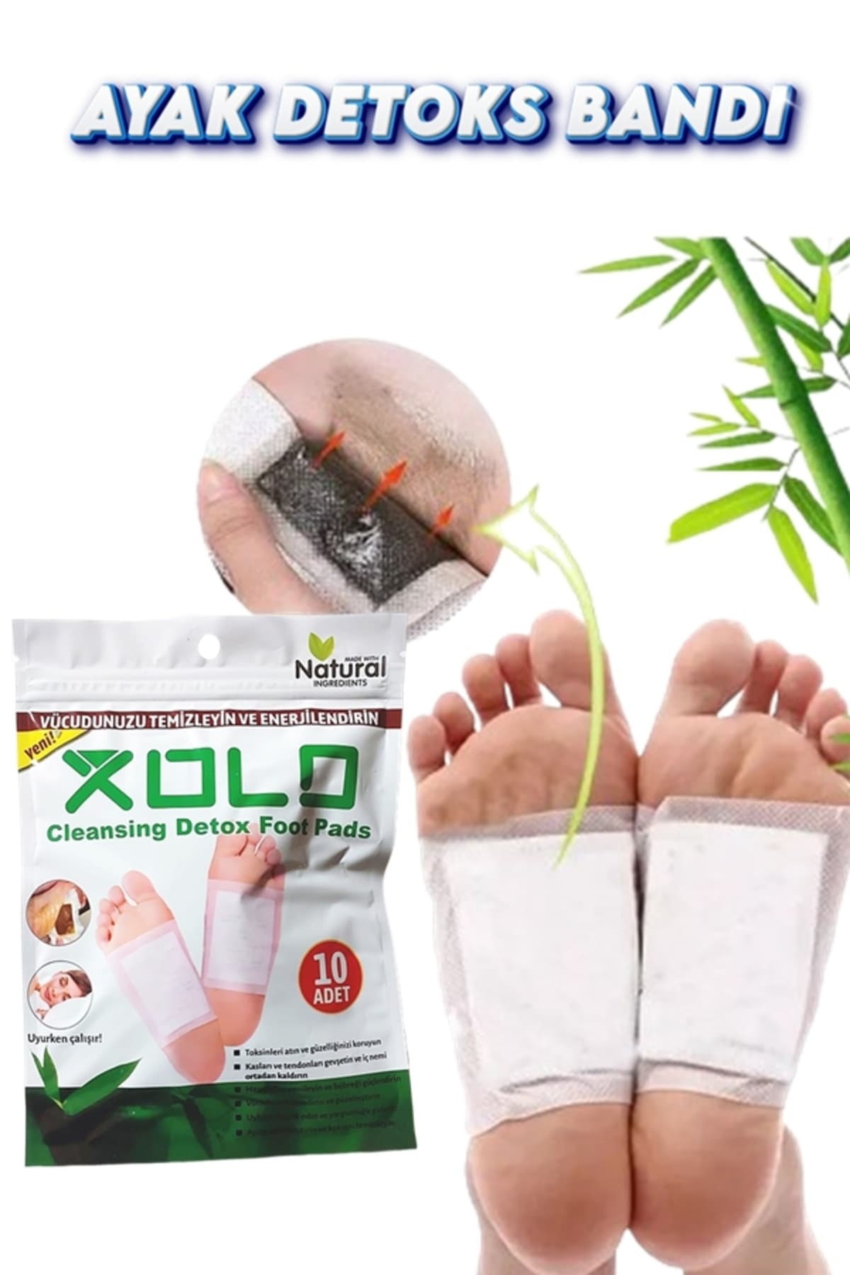 پچهای سمزدایی پا Xolo شبانه 10 عدد پچهای سمزدایی پا Xolo شبانه 10 عدد