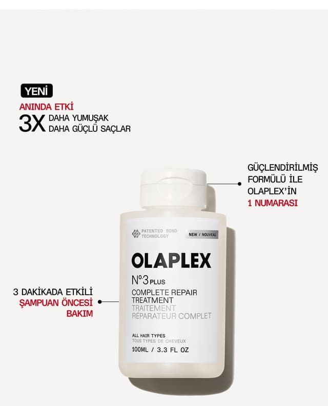 درمان ترمیم کامل Olaplex مدل No3+ 100 ML درمان ترمیم کامل Olaplex مدل No3+ 100 ML