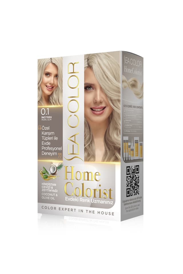 رنگ موی Sea Color Home Colorist Set پودر مرواریدی مدل 0.1 رنگ موی Sea Color Home Colorist Set پودر مرواریدی مدل 0.1