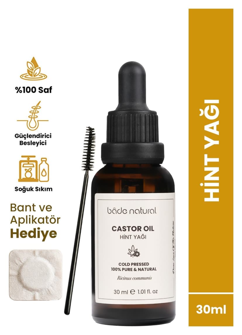 روغن کرچک Bade Natural سرد گیری شده %100 خالص 30ml روغن کرچک Bade Natural سرد گیری شده %100 خالص 30ml