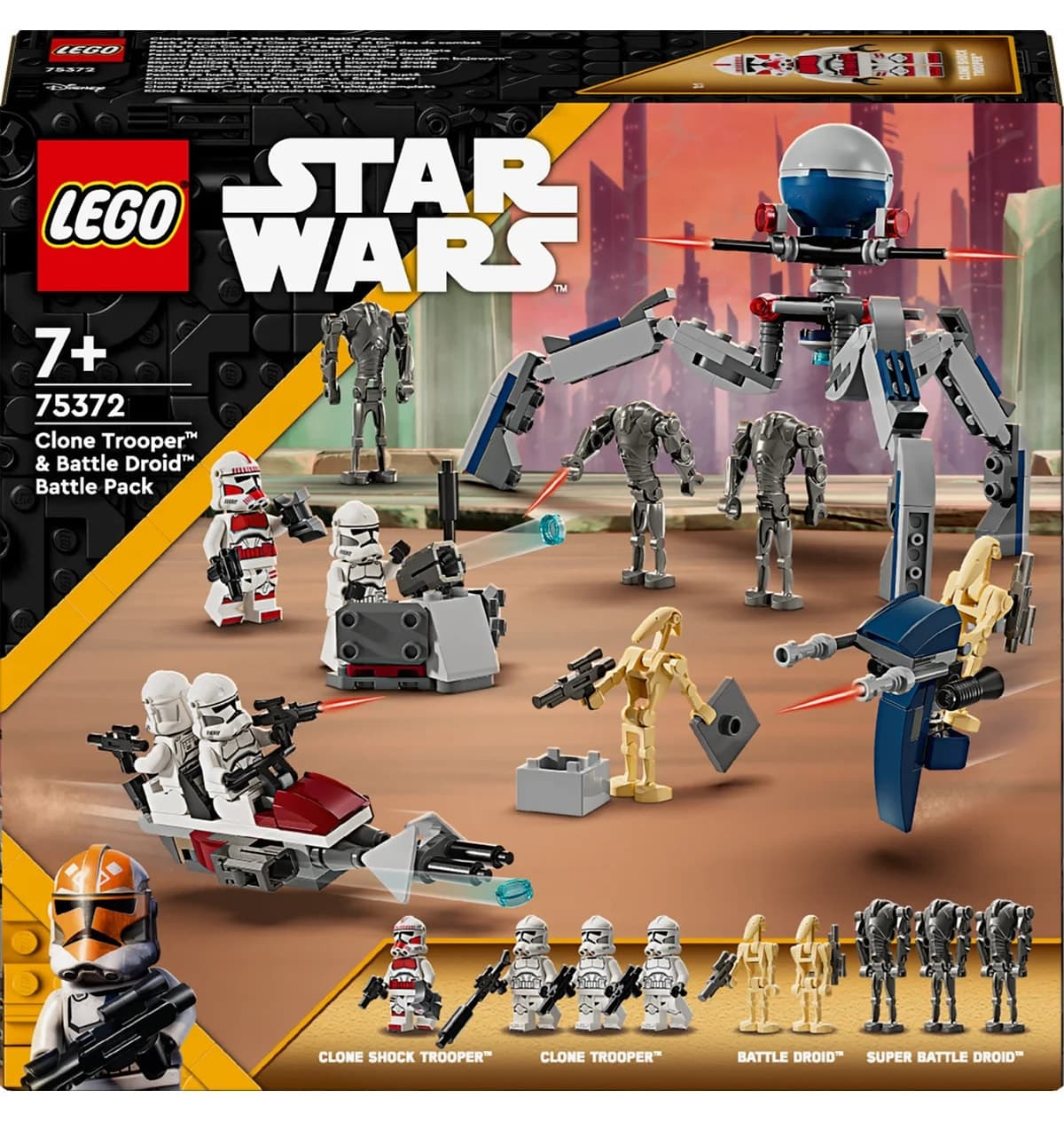 لگو Star Wars بسته نبرد Clone Trooper و Battle Droid مدل 75372 لگو Star Wars بسته نبرد Clone Trooper و Battle Droid مدل 75372