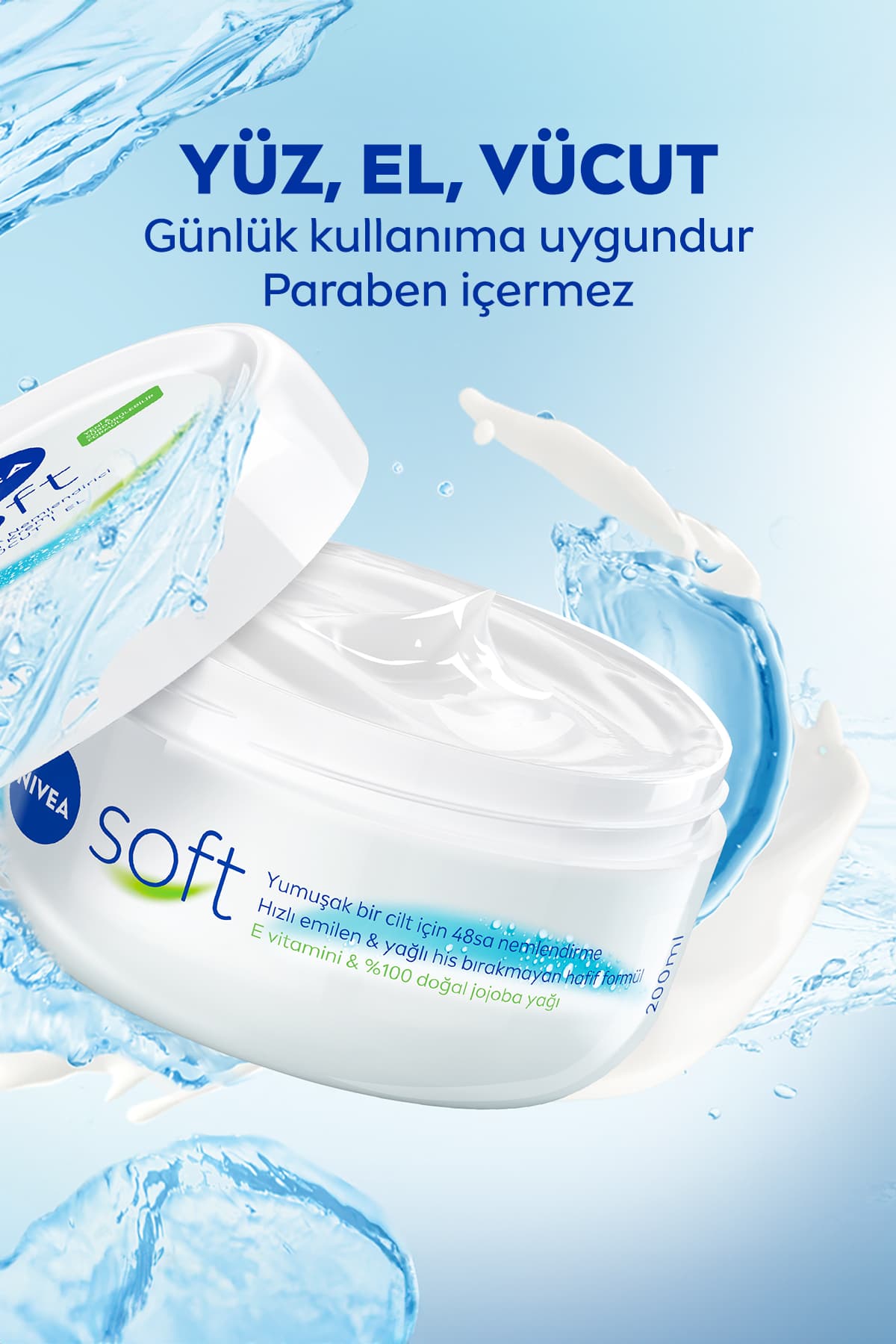 لوسیون بدن سفتکننده ویتامین C و کرم مرطوبکننده Soft NIVEA 250ml و 300ml لوسیون بدن سفتکننده ویتامین C و کرم مرطوبکننده Soft NIVEA 250ml و 300ml