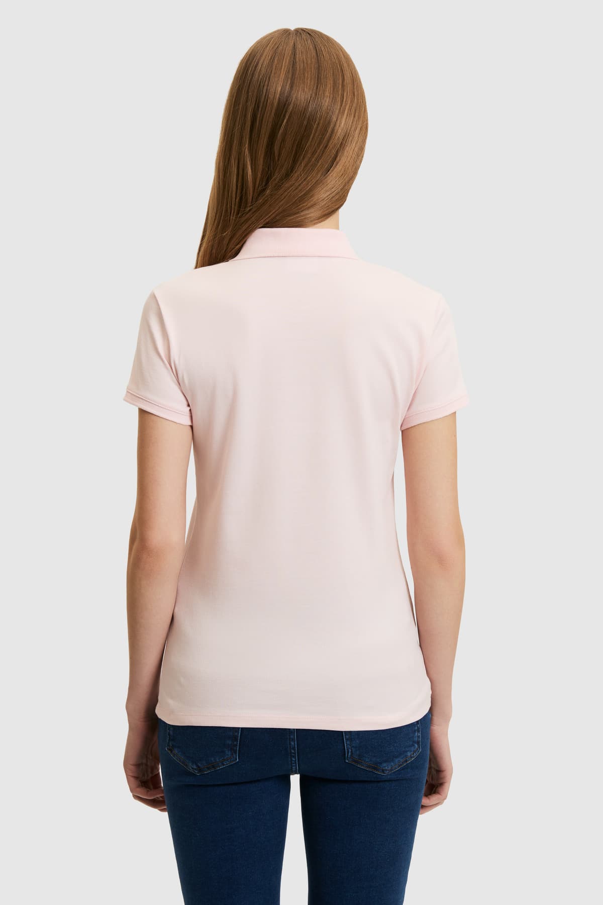تیشرت یقه پولو زنانه U.S. Polo Assn. صورتی روشن با جزئیات دکمه مدل 50323461-VR078 تیشرت یقه پولو زنانه U.S. Polo Assn. صورتی روشن با جزئیات دکمه مدل 50323461-VR078