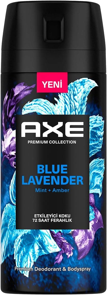 اسپری دئودورانت مردانه AXE Premium Collection با رایحه اسطوخودوس آبی 150 ml اسپری دئودورانت مردانه AXE Premium Collection با رایحه اسطوخودوس آبی 150 ml
