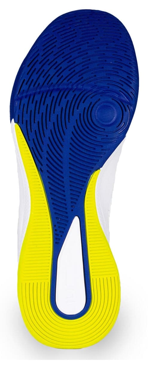 کفش والیبال مردانه Decathlon Comfort سفید آبی زرد نئونی کفش والیبال مردانه Decathlon Comfort سفید آبی زرد نئونی