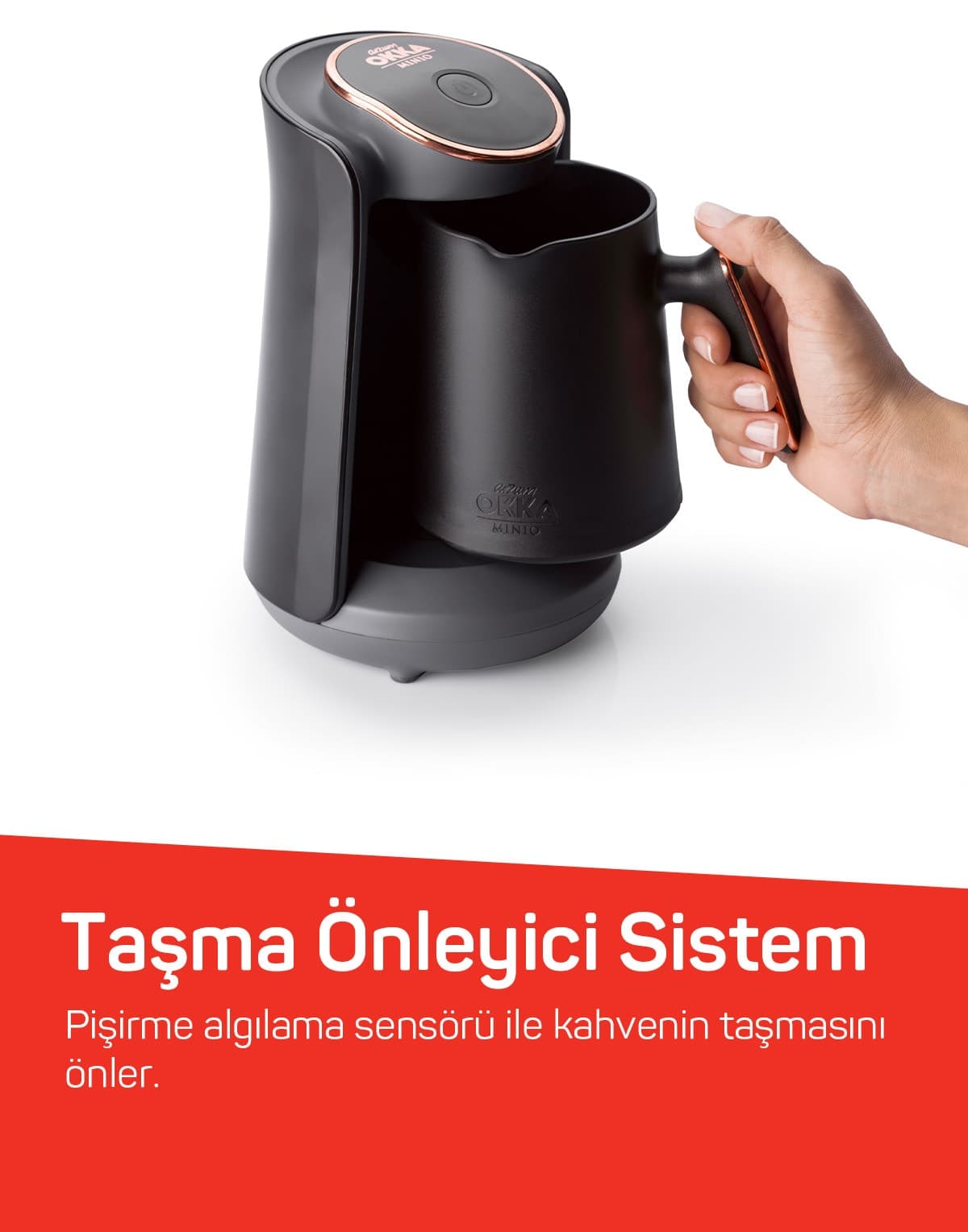 ماشین قهوه ترک Arzum ضد سرریز 4 فنجان انار مدل OK004 Okka Minio ماشین قهوه ترک Arzum ضد سرریز 4 فنجان انار مدل OK004 Okka Minio