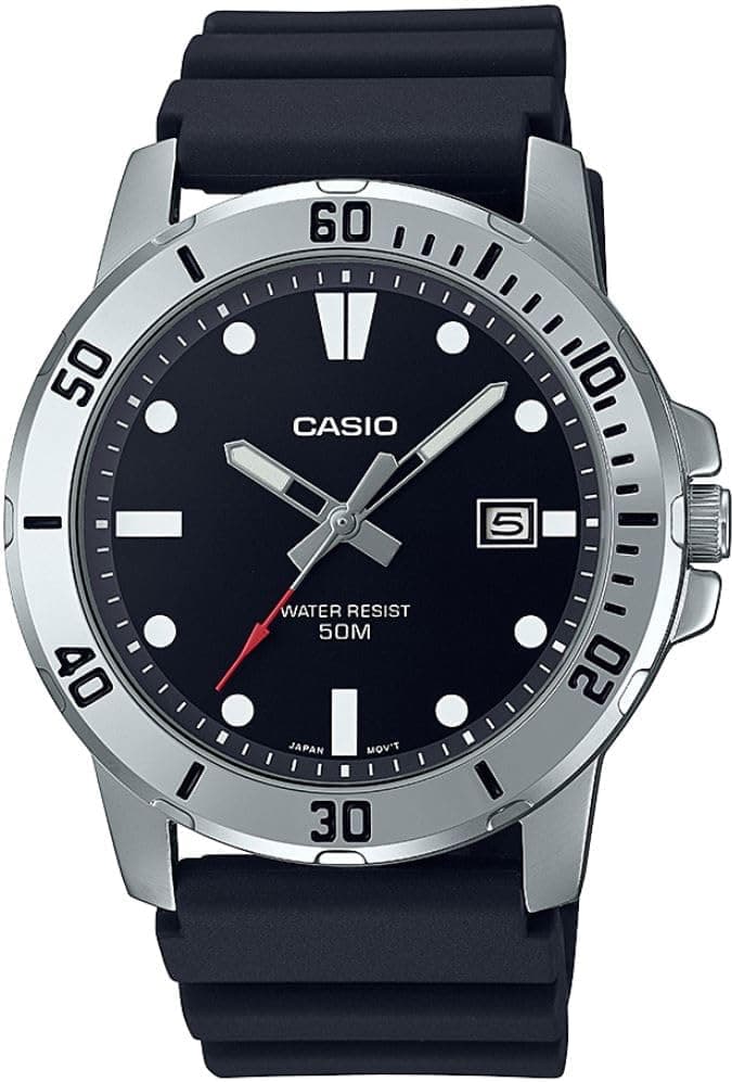ساعت مچی مردانه Casio با صفحه مشکی مدل MTP-VD01-1EVUDF ساعت مچی مردانه Casio با صفحه مشکی مدل MTP-VD01-1EVUDF