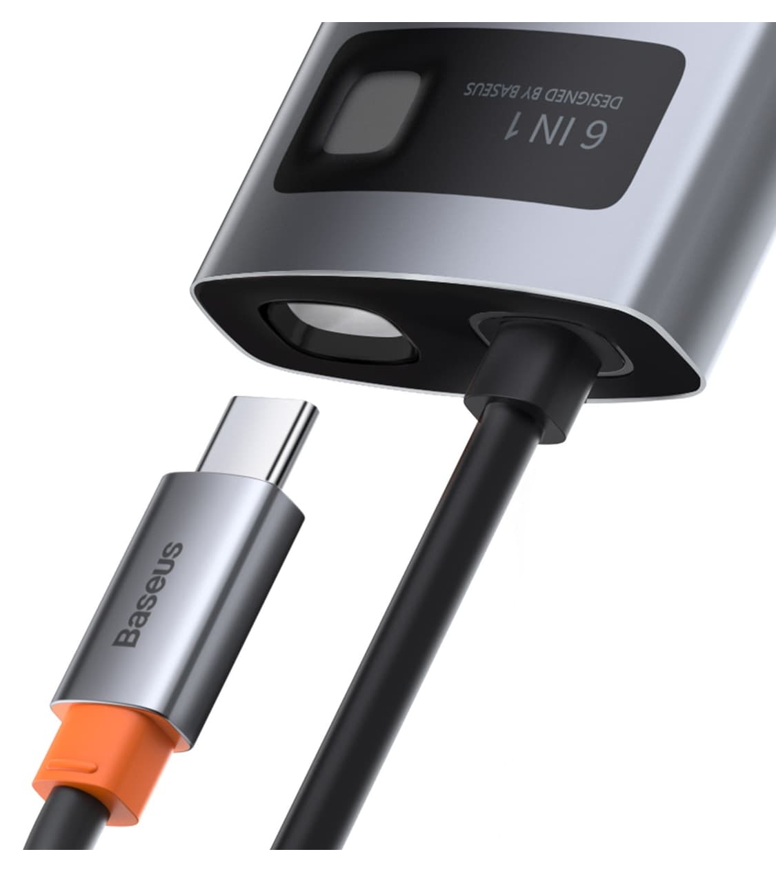هاب Baseus سری Metal Gleam 6in1 Type-c مدل Cahub-cw0g هاب Baseus سری Metal Gleam 6in1 Type-c مدل Cahub-cw0g
