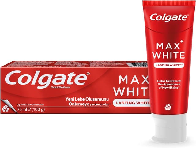 خمیردندان سفیدکننده Colgate Max White با سفیدی ماندگار 75 ml خمیردندان سفیدکننده Colgate Max White با سفیدی ماندگار 75 ml