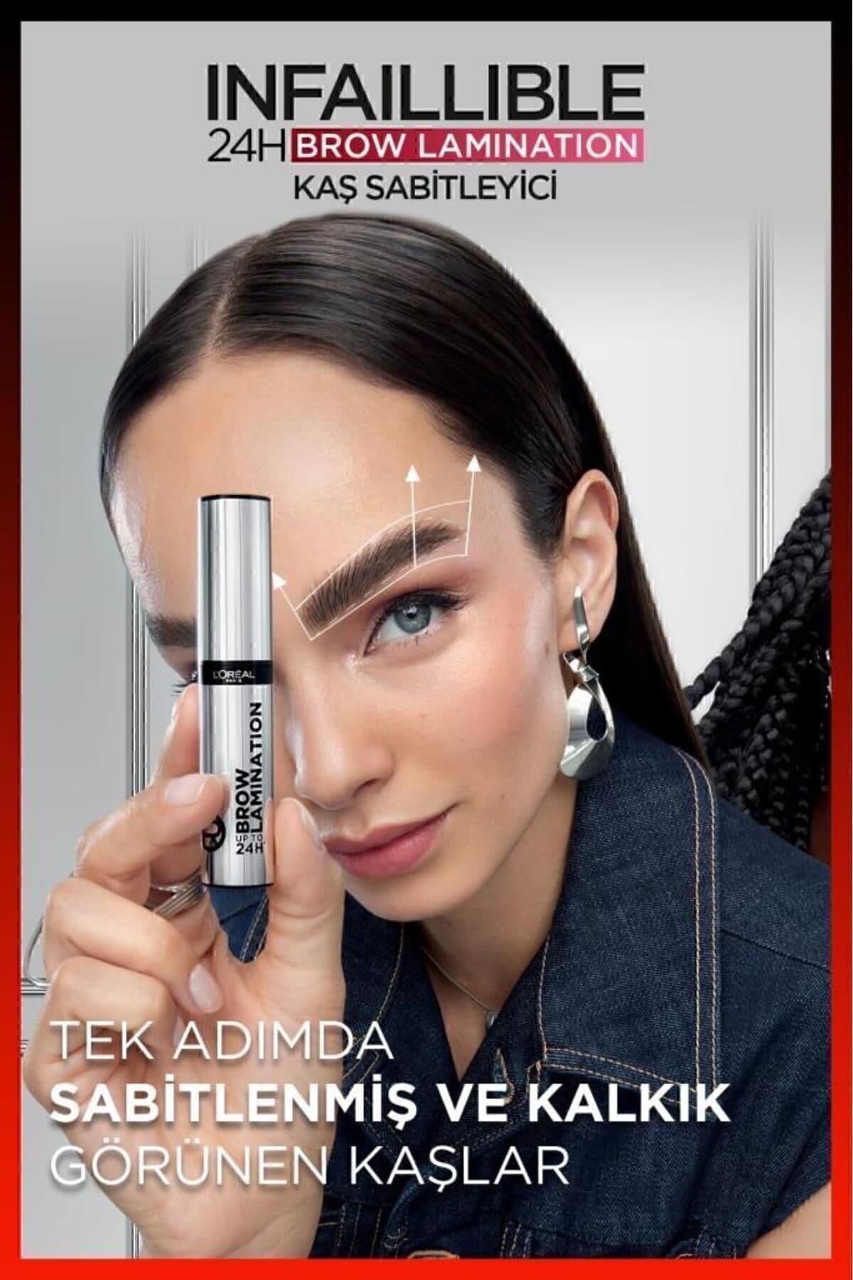 ژل ثابتکننده ابرو L'Oreal Paris Infaillible 24H Brow Lamination شفاف ژل ثابتکننده ابرو L'Oreal Paris Infaillible 24H Brow Lamination شفاف
