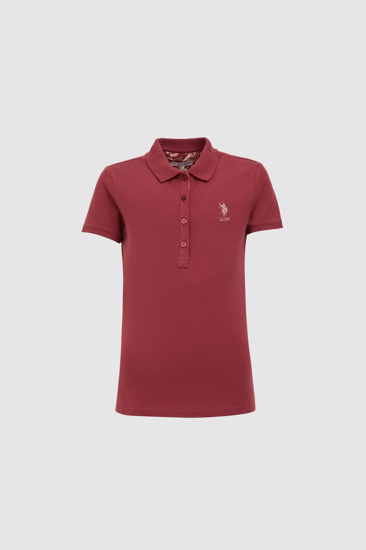 تیشرت زنانه U.S. Polo Assn. بیسیک گیلاسی مدل 50321798-VR223 تیشرت زنانه U.S. Polo Assn. بیسیک گیلاسی مدل 50321798-VR223