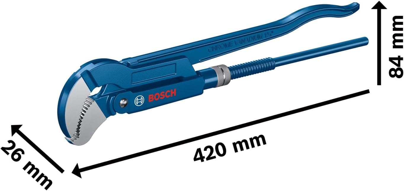 آچار لولهگیر Bosch Professional زاویهدار 45 درجه 420mm آبی مدل 1600A02W3T آچار لولهگیر Bosch Professional زاویهدار 45 درجه 420mm آبی مدل 1600A02W3T