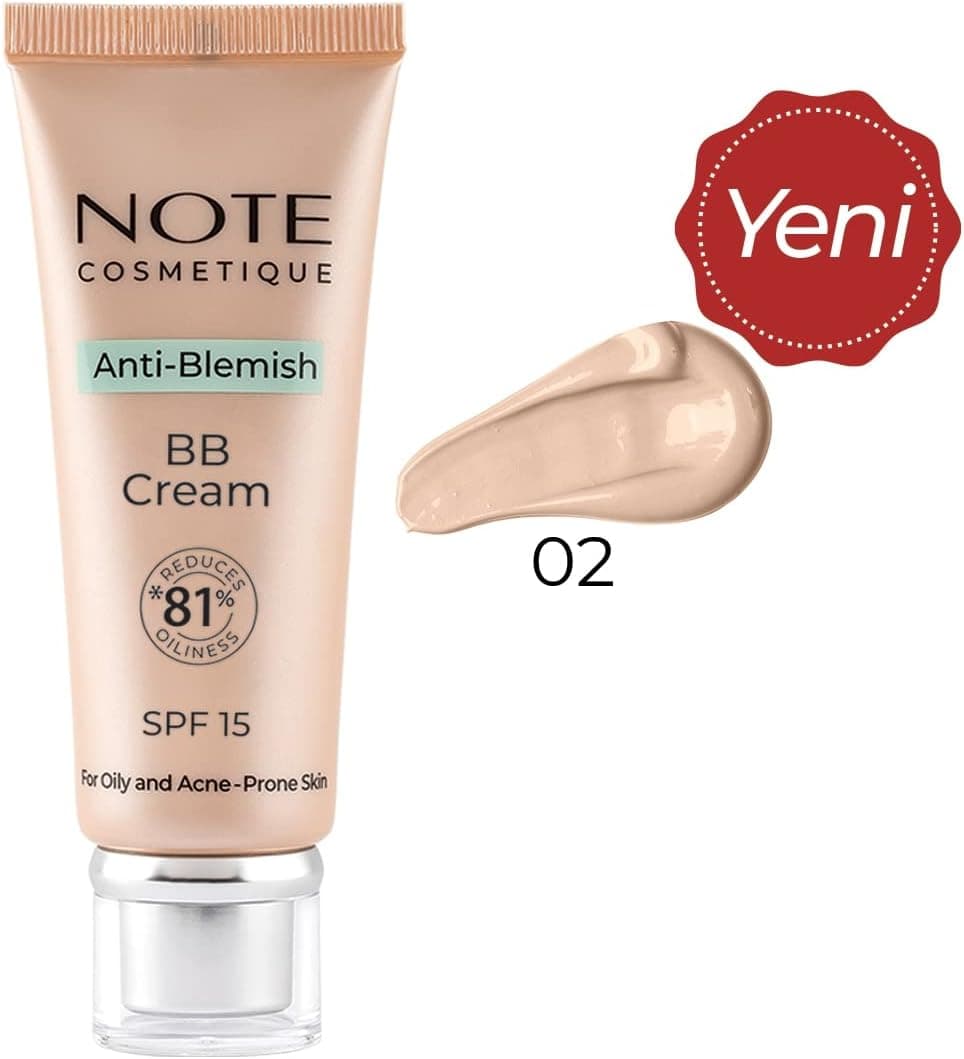 کرم BB Note Cosmetics ضد لک 02 روشن SPF 15 مناسب پوست مستعد آکنه کرم BB Note Cosmetics ضد لک 02 روشن SPF 15 مناسب پوست مستعد آکنه
