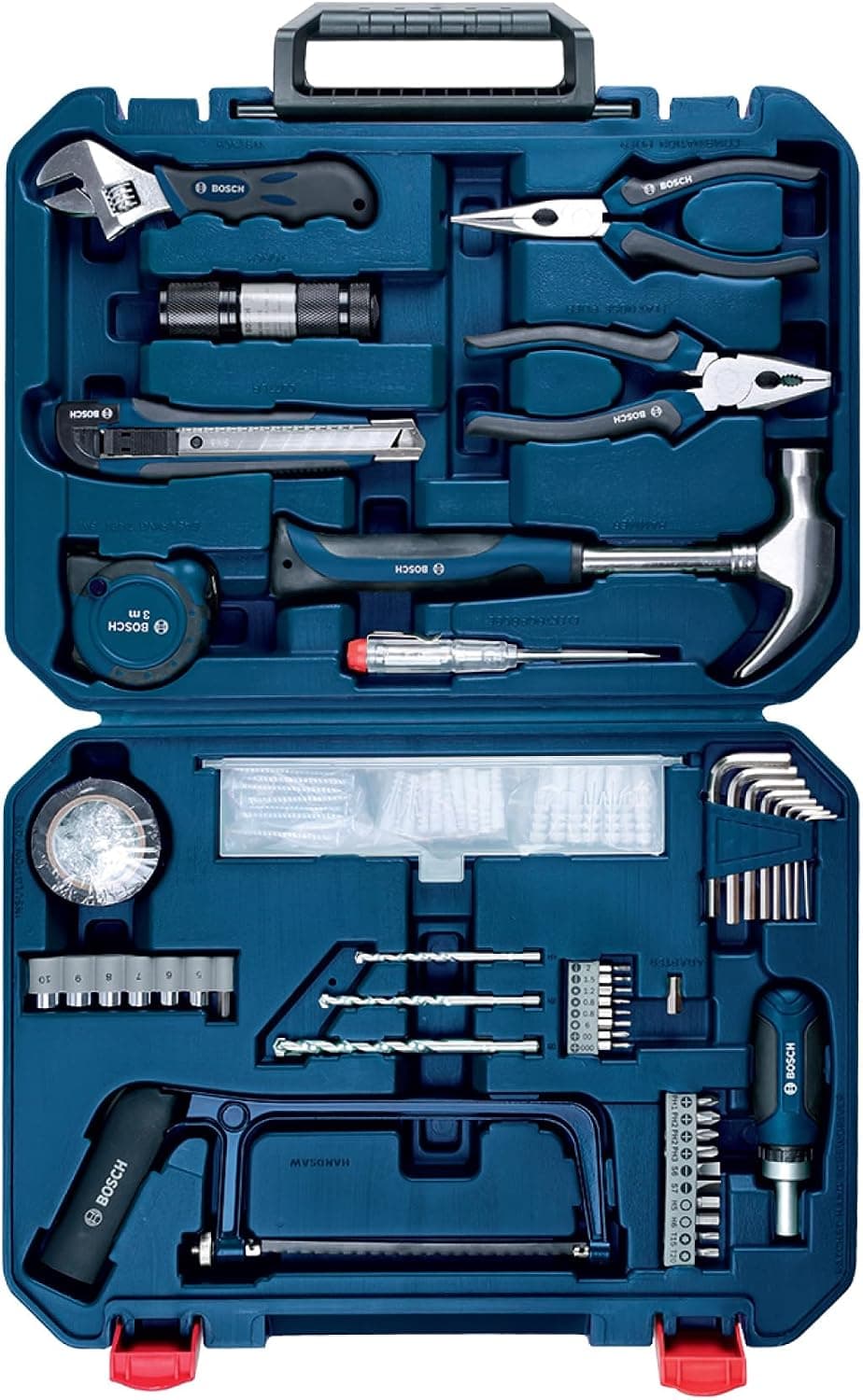 ست ابزار دستی فلزی همهکاره Bosch آبی 108 عددی مدل 2.607.002.790 ست ابزار دستی فلزی همهکاره Bosch آبی 108 عددی مدل 2.607.002.790