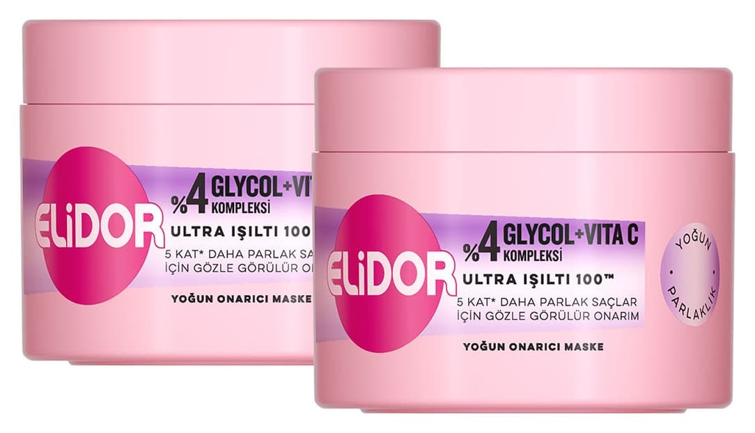 ماسک مو Elidor ترمیمکننده شدید با درخشش فوقالعاده 220 ml ×2 ماسک مو Elidor ترمیمکننده شدید با درخشش فوقالعاده 220 ml ×2