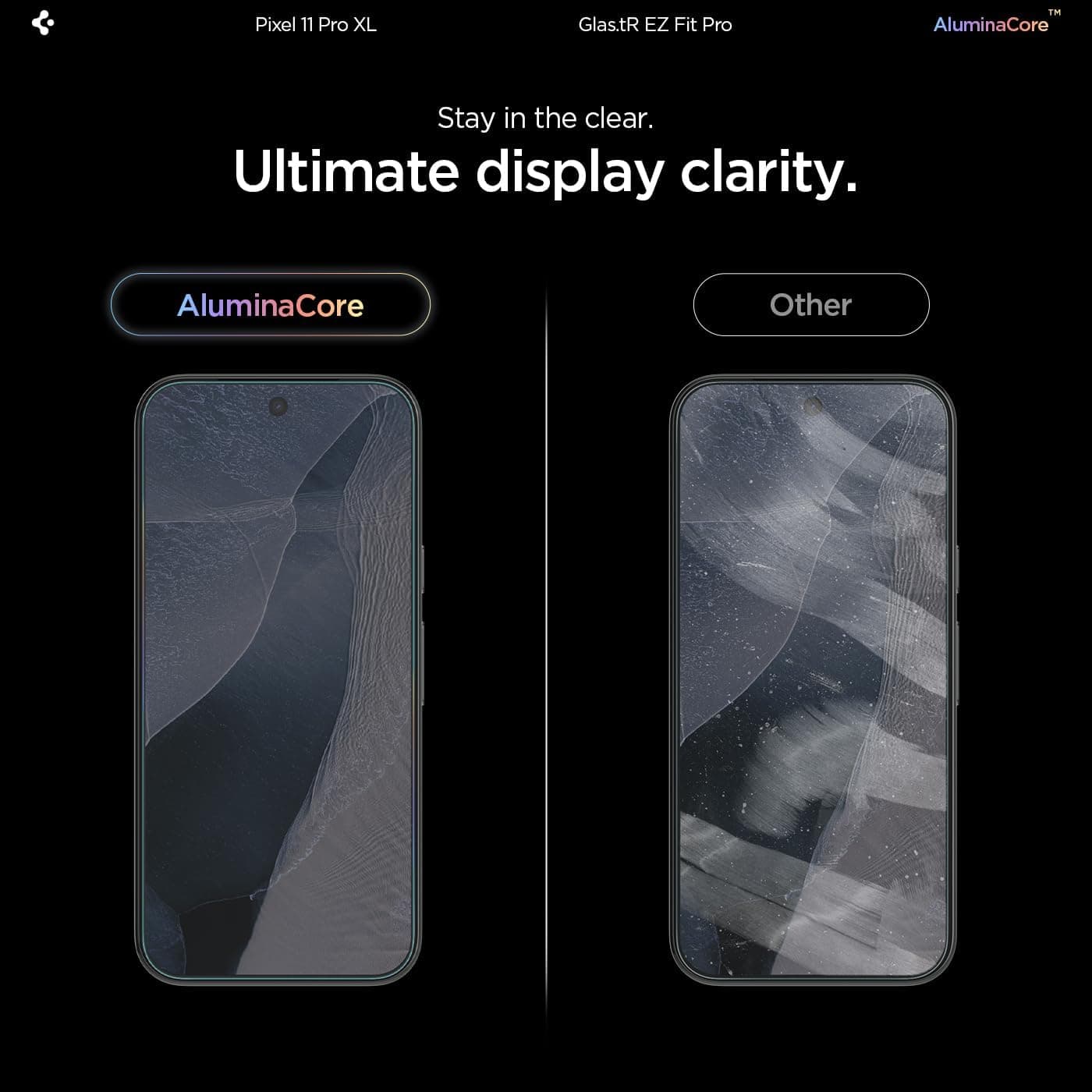 محافظ صفحه نمایش Spigen GLAStR EZ Fit Pro برای Pixel 11 Pro XL با سختی 10H+ 2 Pack محافظ صفحه نمایش Spigen GLAStR EZ Fit Pro برای Pixel 11 Pro XL با سختی 10H+ 2 Pack