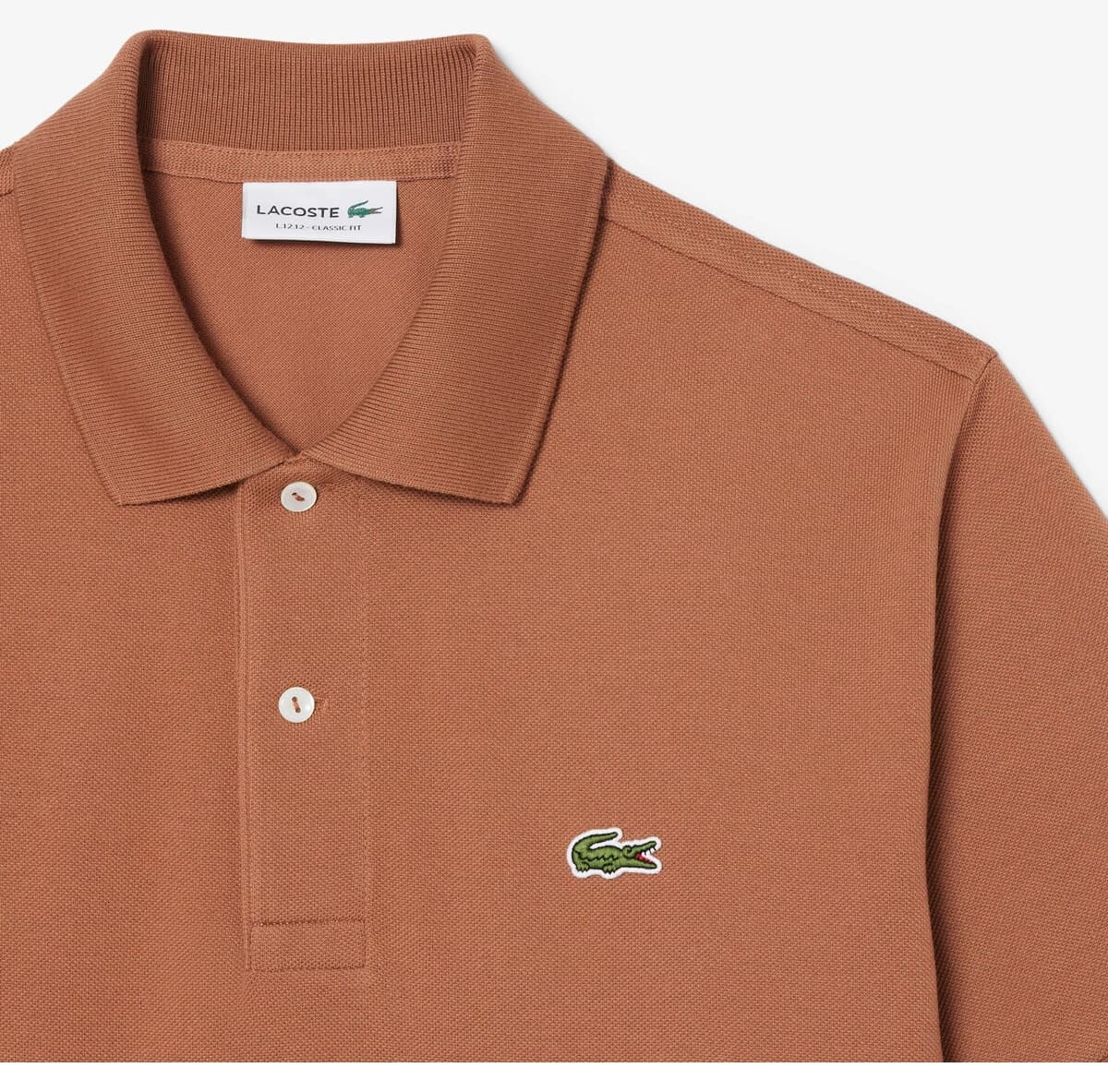 پولوشرت مردانه Lacoste فیت کلاسیک قهوهای مدل L.12.12 پولوشرت مردانه Lacoste فیت کلاسیک قهوهای مدل L.12.12