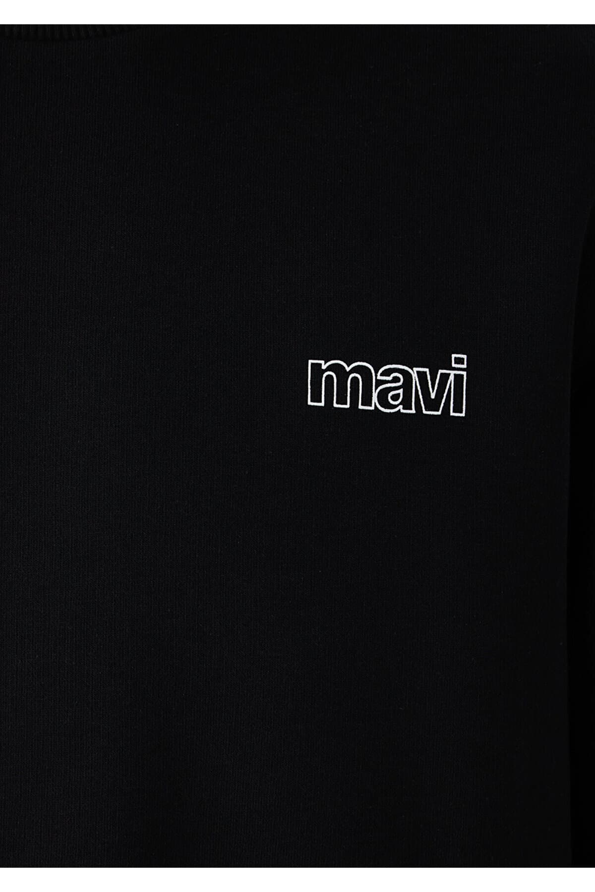 سوئیشرت زنانه Mavi مشکی با چاپ لوگو مدل 0S10379-900 سوئیشرت زنانه Mavi مشکی با چاپ لوگو مدل 0S10379-900
