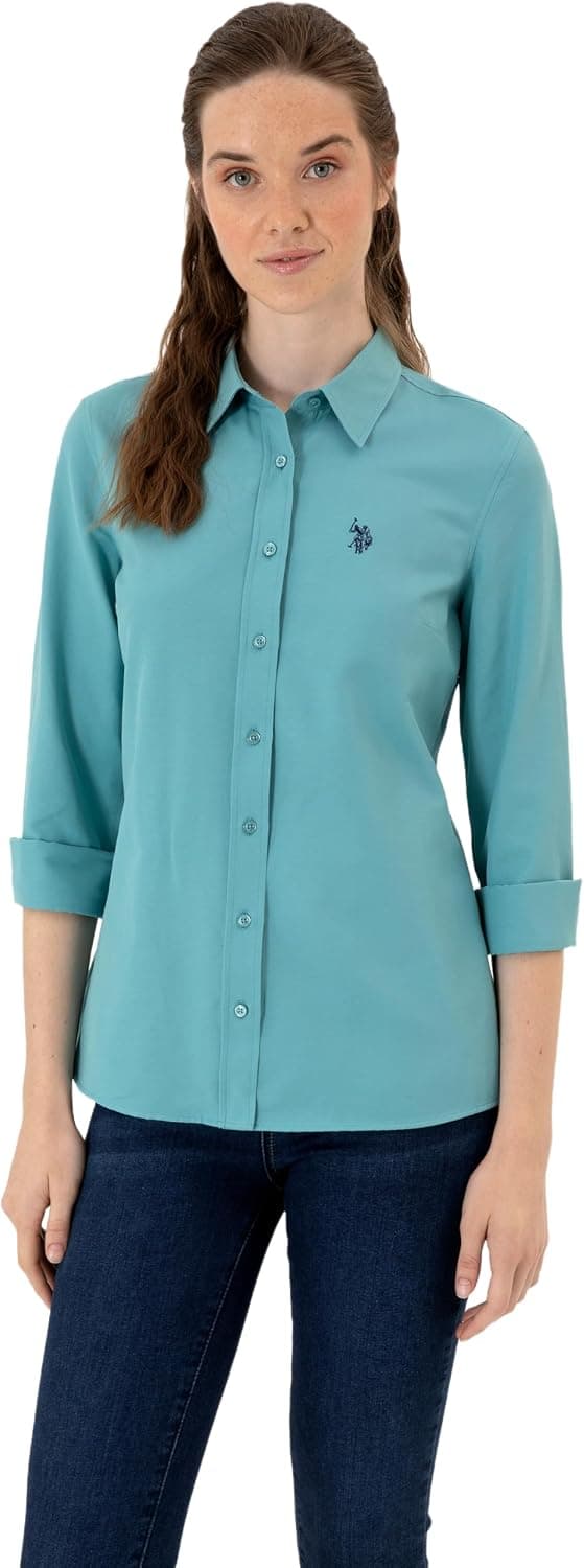 پیراهن زنانه U.S. Polo Assn. شتری بیسیک مدل 50316711-VR015 پیراهن زنانه U.S. Polo Assn. شتری بیسیک مدل 50316711-VR015