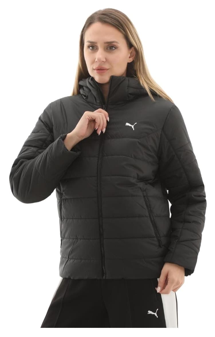 کاپشن زنانه Puma پفی کلاهدار Ess مشکی مدل 685231-01 کاپشن زنانه Puma پفی کلاهدار Ess مشکی مدل 685231-01