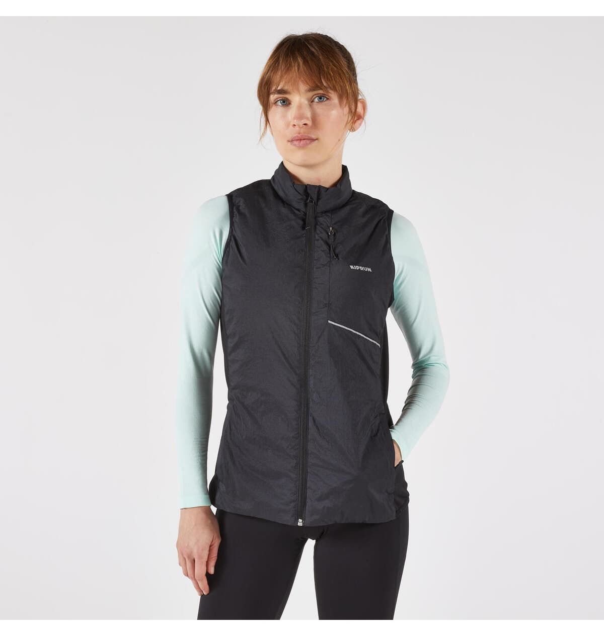 جلیقه دویدن زنانه Decathlon Kiprun مشکی مدل SM 500 Run Warm جلیقه دویدن زنانه Decathlon Kiprun مشکی مدل SM 500 Run Warm