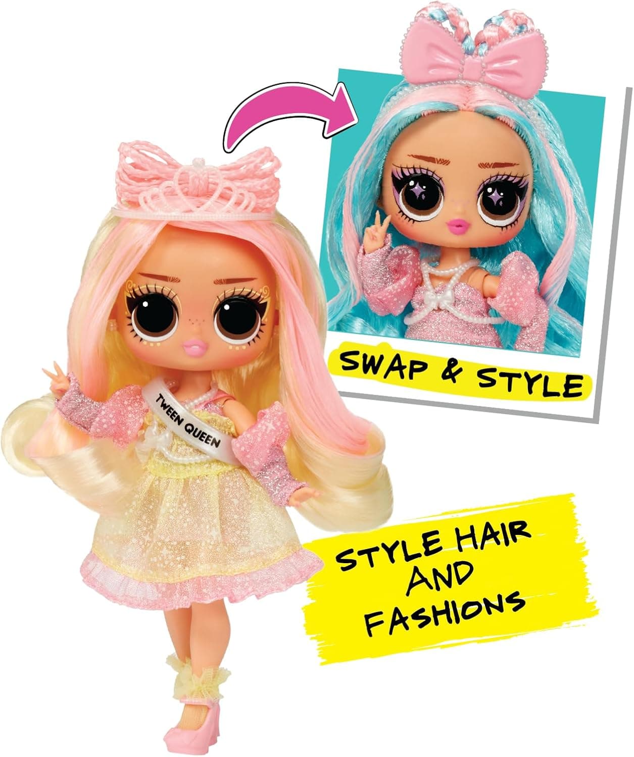 عروسک مد LOL Tweens L.O.L. Surprise! مدل Braids-2-Waves Winnie همراه با سر حالتدهی مو و اکسسوری، مناسب کودکان 4+ عروسک مد LOL Tweens L.O.L. Surprise! مدل Braids-2-Waves Winnie همراه با سر حالتدهی مو و اکسسوری، مناسب کودکان 4+