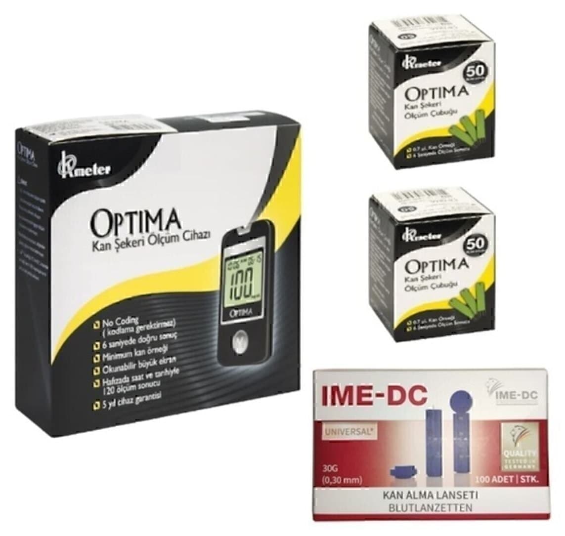 دستگاه قند خون Optima 2 جعبه استریپ 100 عددی 1 جعبه لانست 100 عددی دستگاه قند خون Optima 2 جعبه استریپ 100 عددی 1 جعبه لانست 100 عددی