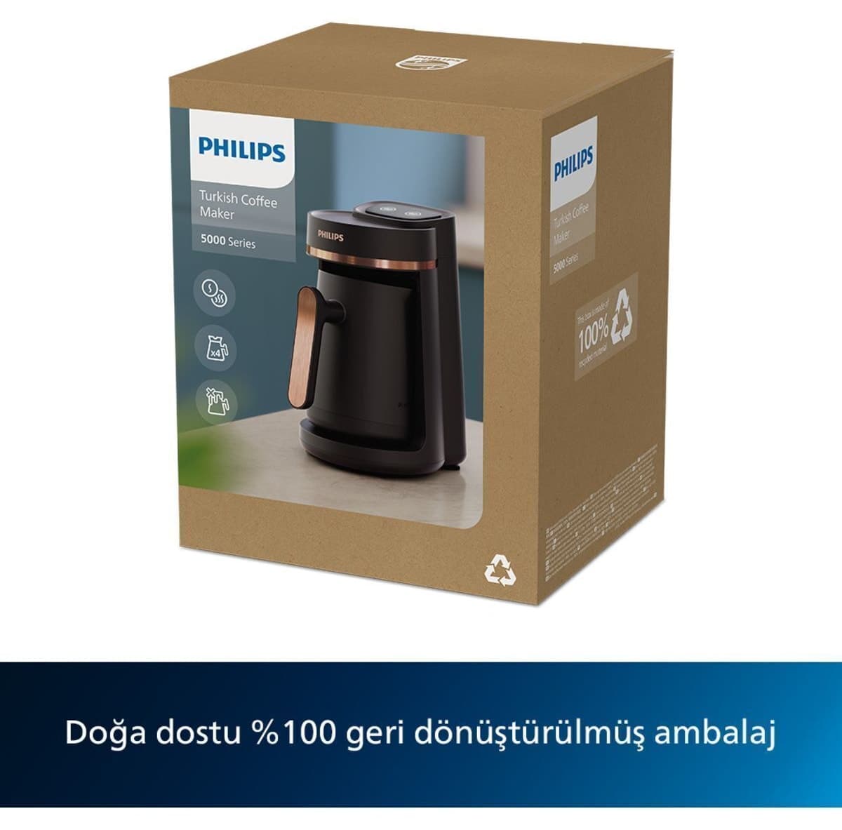 دستگاه قهوهساز ترک Philips سری 5000 با قابلیت دمآوری قهوه ترک روی حرارت ملایم مدل HDA150/60 دستگاه قهوهساز ترک Philips سری 5000 با قابلیت دمآوری قهوه ترک روی حرارت ملایم مدل HDA150/60