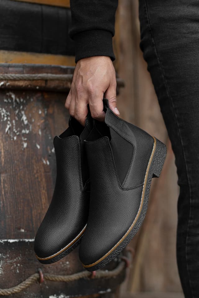 بوت مردانه zege shoes Chelsea زمستانی بوت مردانه zege shoes Chelsea زمستانی