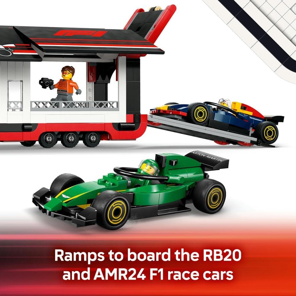 لگو City کامیون F1 با RB20 و AMR24 مدل 60445 لگو City کامیون F1 با RB20 و AMR24 مدل 60445