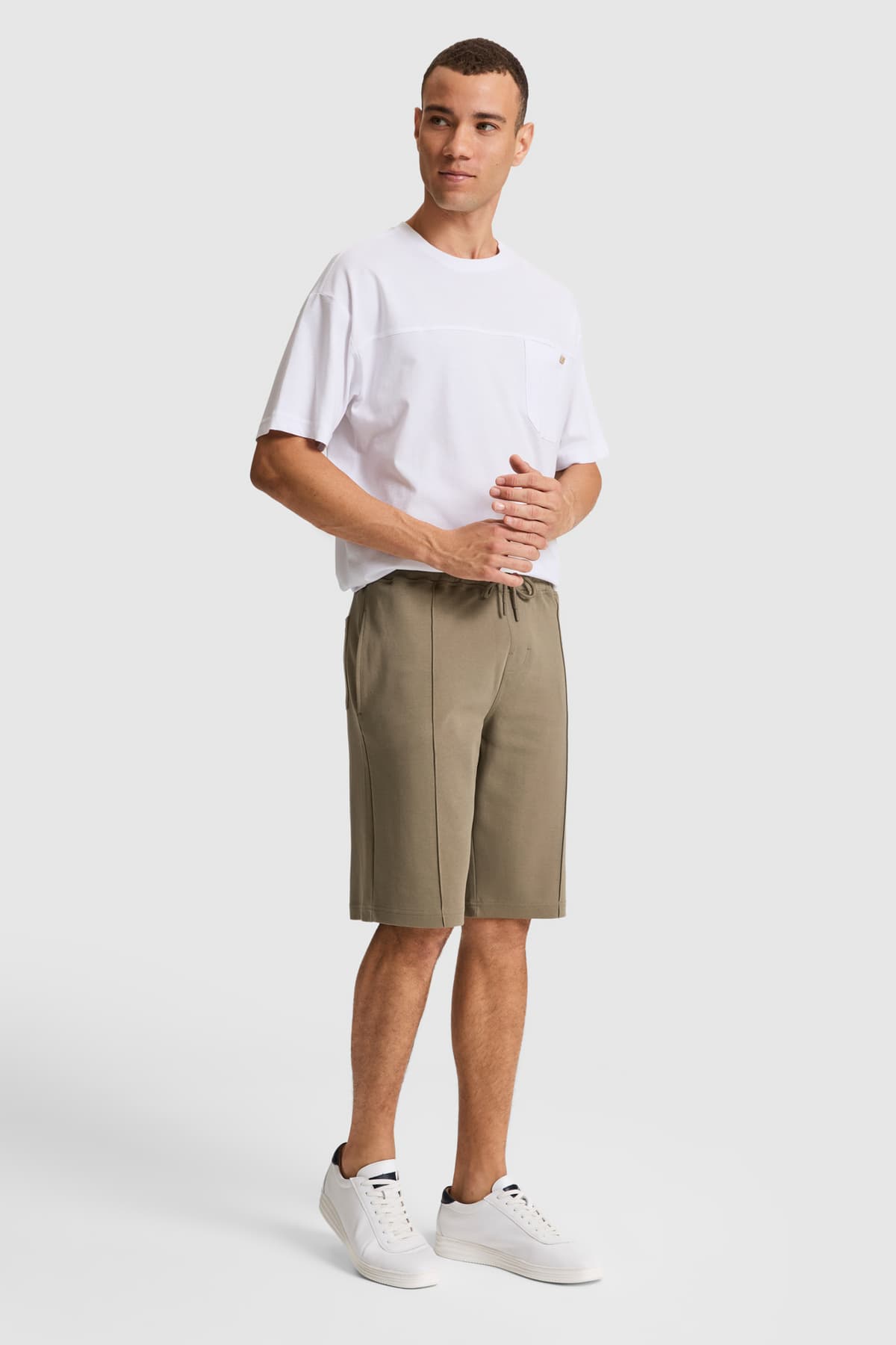 شورت مردانه U.S. Polo Assn. بافت خاکی مدل 50327203-VR027 شورت مردانه U.S. Polo Assn. بافت خاکی مدل 50327203-VR027