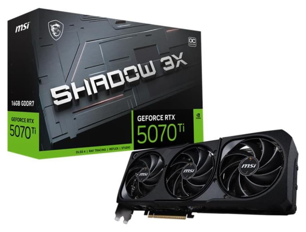 کارت گرافیک MSI GeForce RTX5070TI مدل SHADOW 3X OC 16GB GDDR7 256bit کارت گرافیک MSI GeForce RTX5070TI مدل SHADOW 3X OC 16GB GDDR7 256bit
