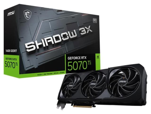 کارت گرافیک MSI GeForce RTX5070TI مدل SHADOW 3X OC 16GB GDDR7 256bit کارت گرافیک MSI GeForce RTX5070TI مدل SHADOW 3X OC 16GB GDDR7 256bit