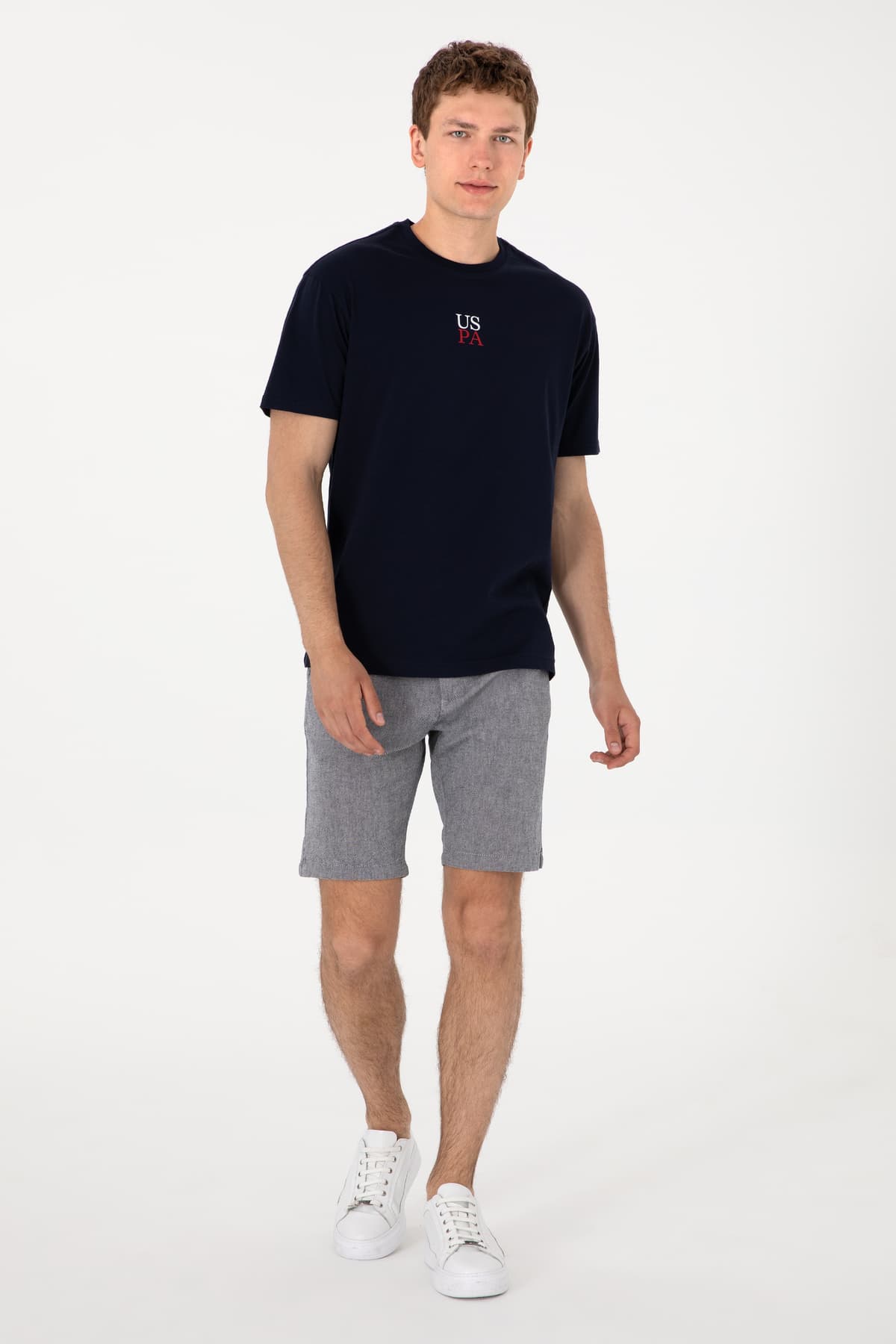 تیشرت مردانه U.S. Polo Assn. فیت راحت یقه گرد سرمهای مدل 50306450-VR033 تیشرت مردانه U.S. Polo Assn. فیت راحت یقه گرد سرمهای مدل 50306450-VR033