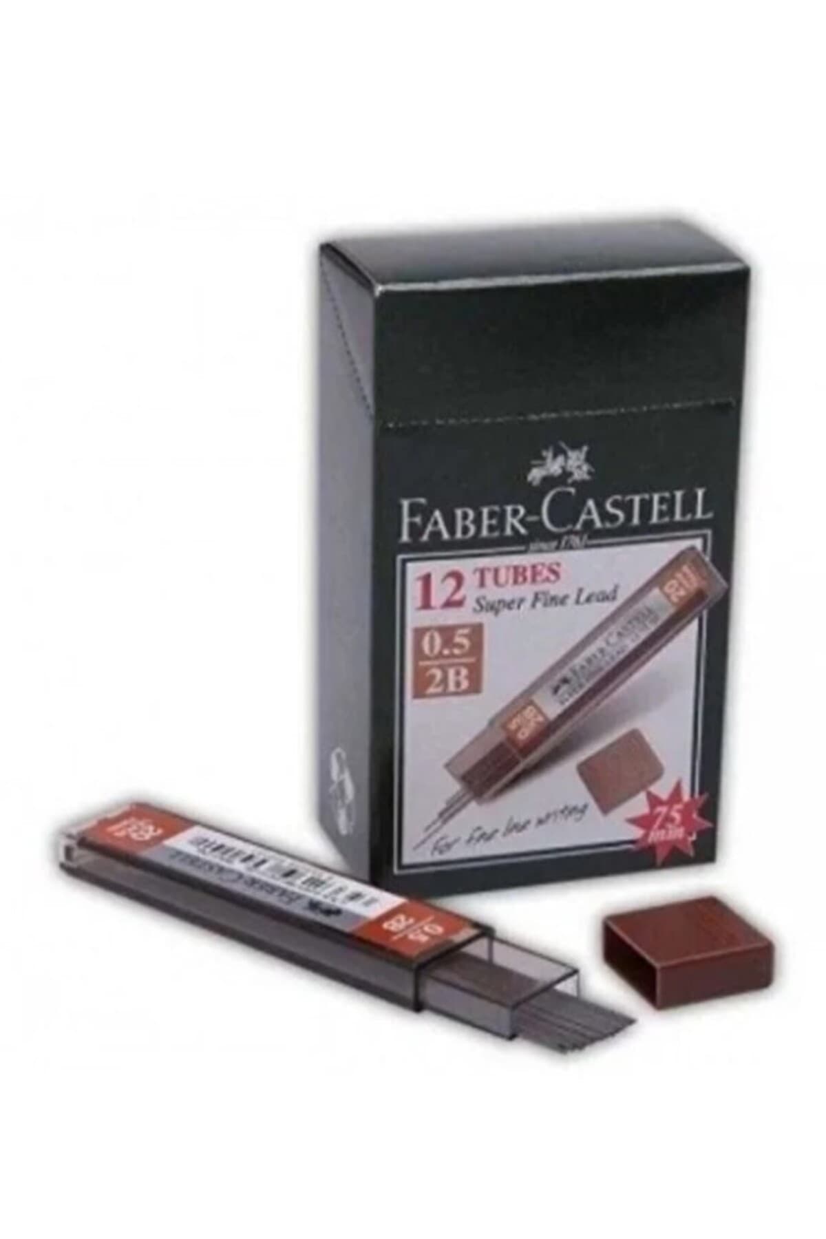 نوک مداد نوکی مشکی Faber Castell 0.5 Mm 2b ×12 عدد نوک مداد نوکی مشکی Faber Castell 0.5 Mm 2b ×12 عدد