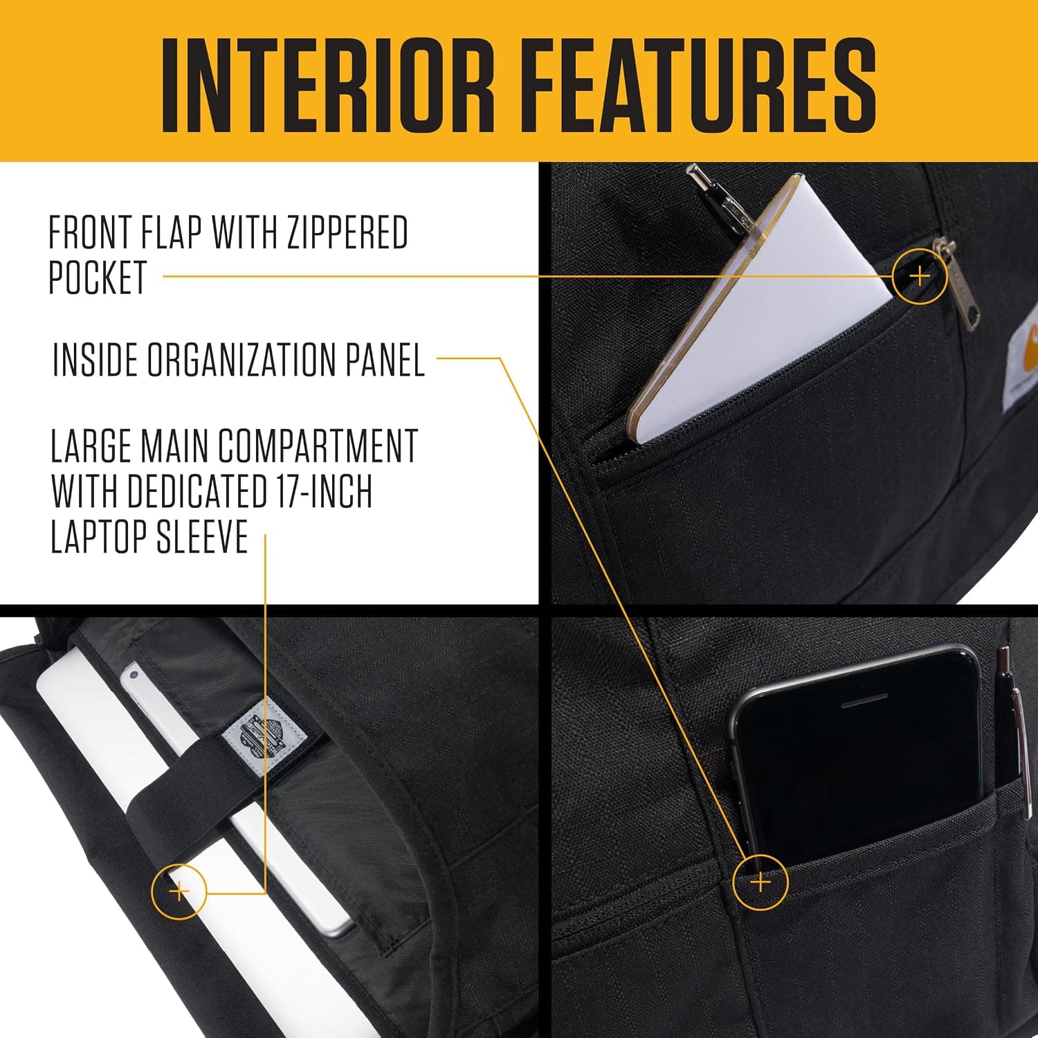 کیف رودوشی کاری Carhartt Ripstop مقاوم در برابر آب کیف رودوشی کاری Carhartt Ripstop مقاوم در برابر آب