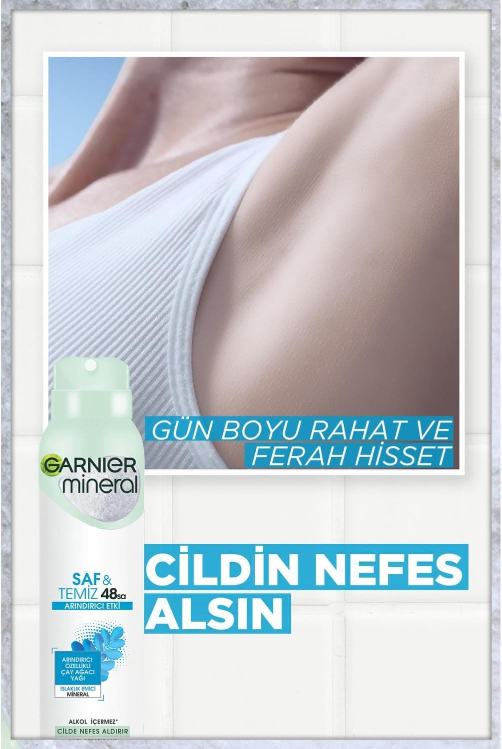 دئودورانت Garnier Mineral خالص و تمیز 150 ml دئودورانت Garnier Mineral خالص و تمیز 150 ml