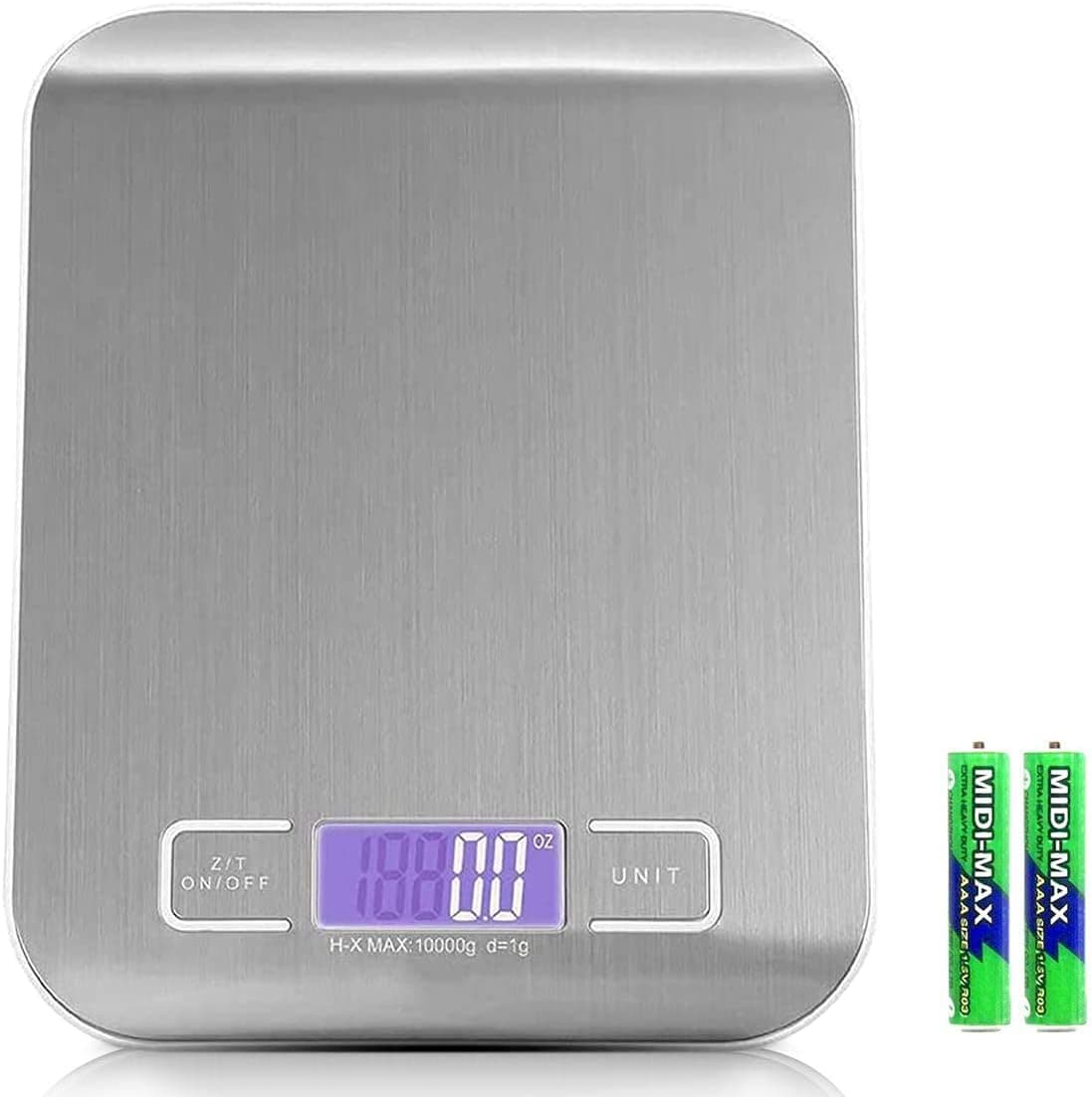 ترازوی آشپزخانه دیجیتال Royal Polar 10KG نقرهای با نمایشگر LCD و تارا ترازوی آشپزخانه دیجیتال Royal Polar 10KG نقرهای با نمایشگر LCD و تارا