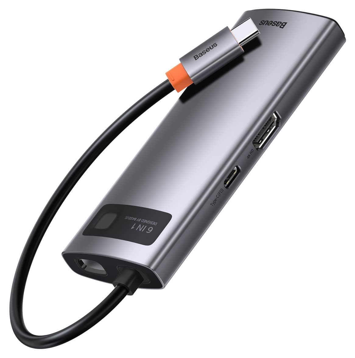 هاب Baseus سری Metal Gleam 6in1 Type-c مدل Cahub-cw0g هاب Baseus سری Metal Gleam 6in1 Type-c مدل Cahub-cw0g
