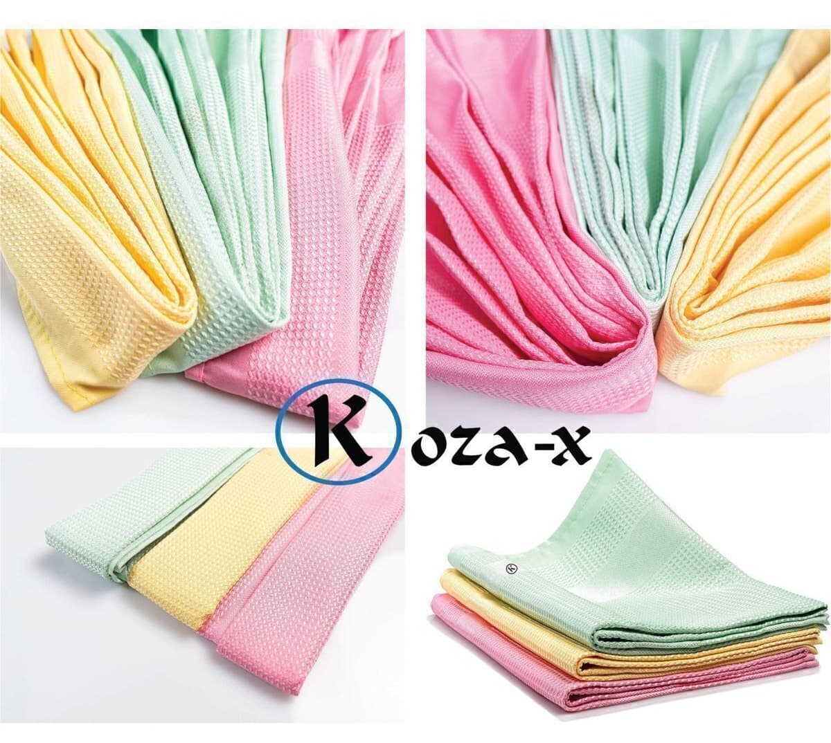 دستمال میکروفایبر جادویی Koza-X 6 عددی 30/40 CM دستمال میکروفایبر جادویی Koza-X 6 عددی 30/40 CM